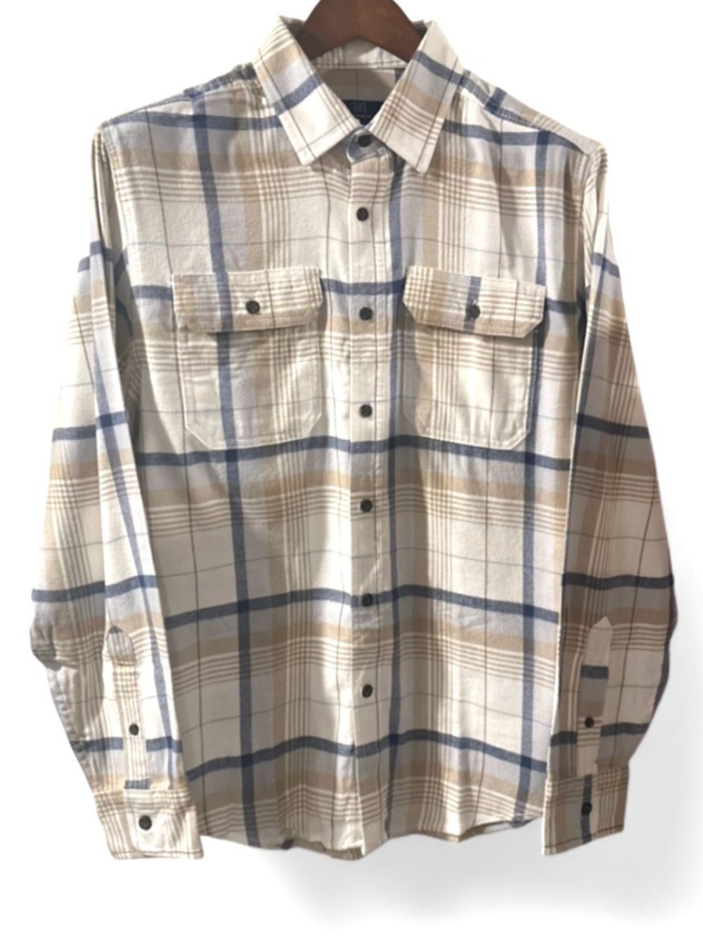 Plaid Double Chest Pocket Flannel Shirt Size Men’s Small (NEW)
